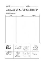 Sorting Cut and Paste Worksheets