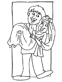 Wedding Coloring Activity Pages Image