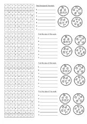 Days in the Order of the Week Worksheet Put Image