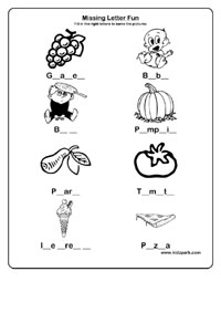 Identifying Letters Worksheets Image