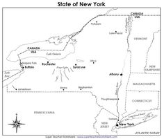 New York State Map Worksheet Image