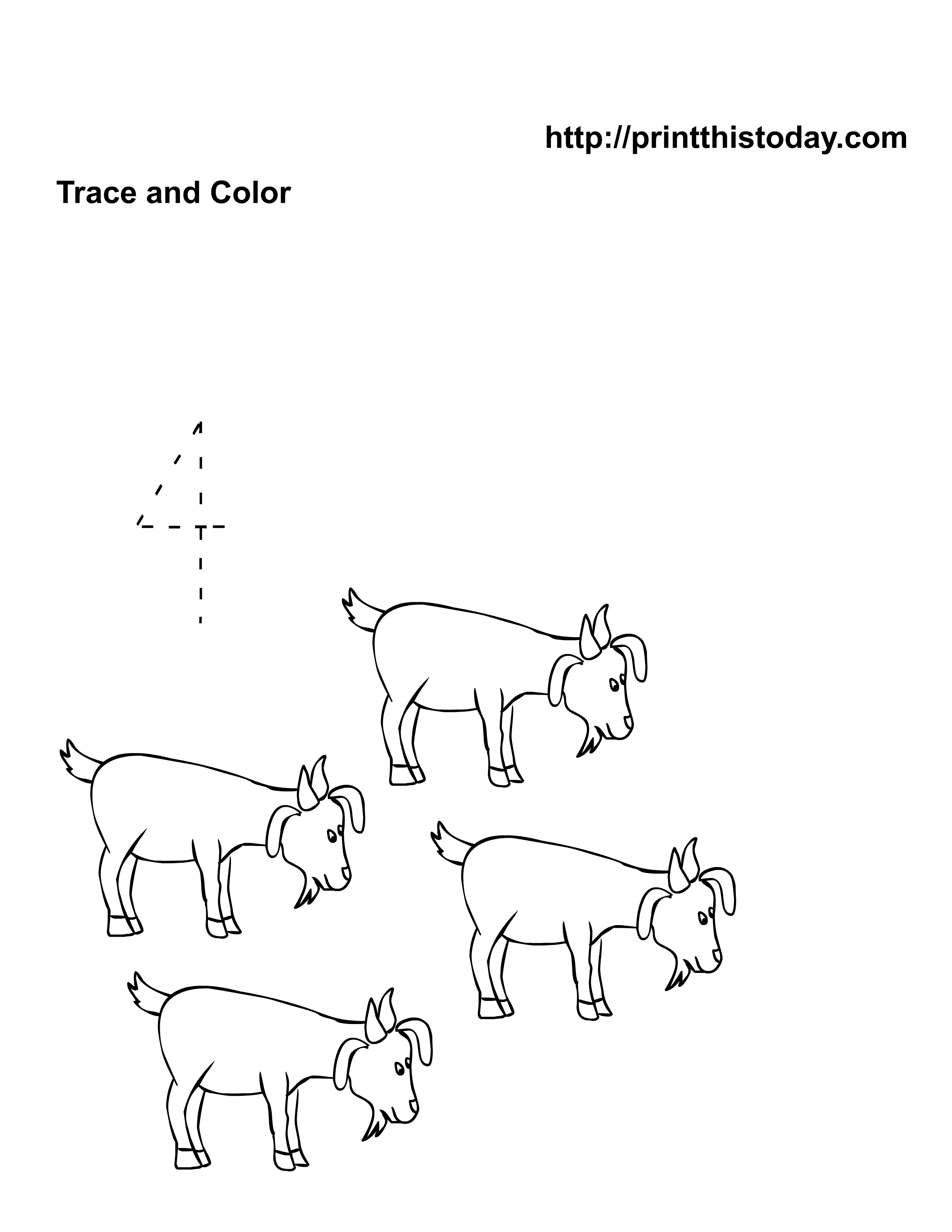 Number 4 Tracing Worksheets Preschool Image