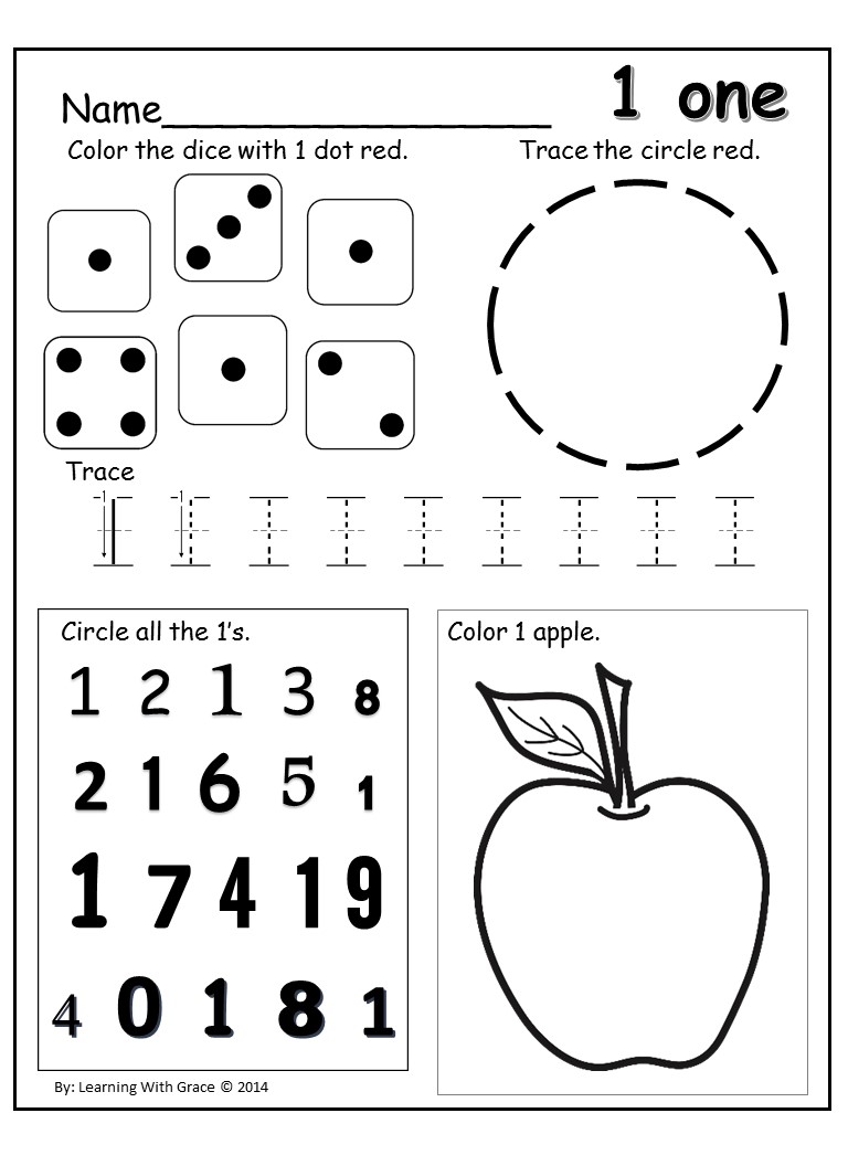 Review Cut and Paste Number Worksheets Image