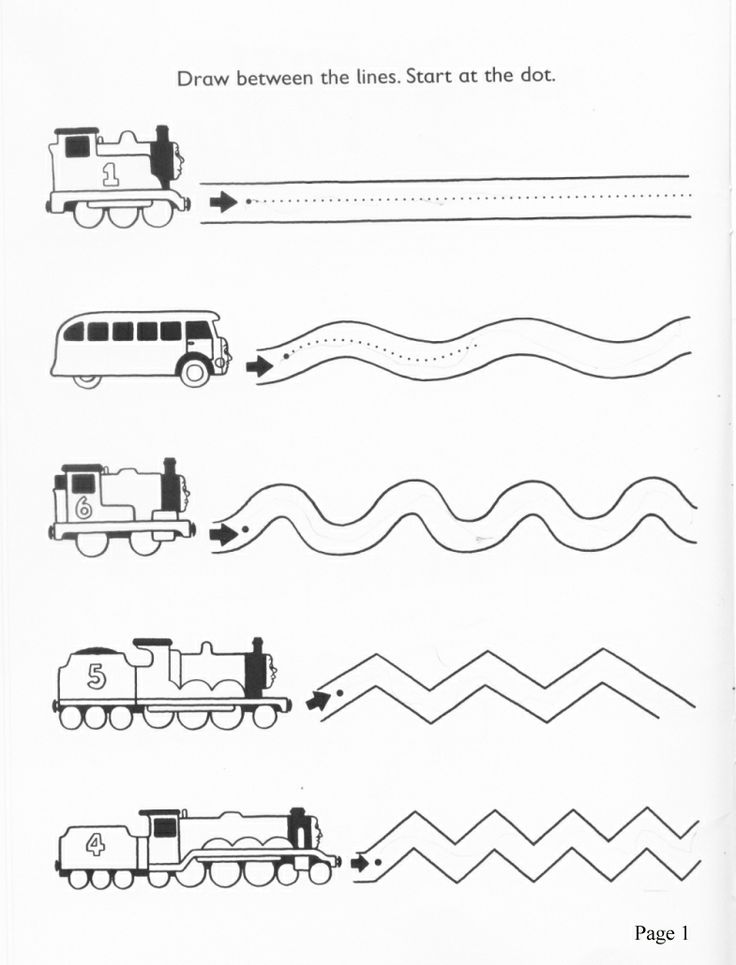 Tracing Lines Worksheet Image
