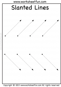 Vertical Line Tracing Worksheets Image