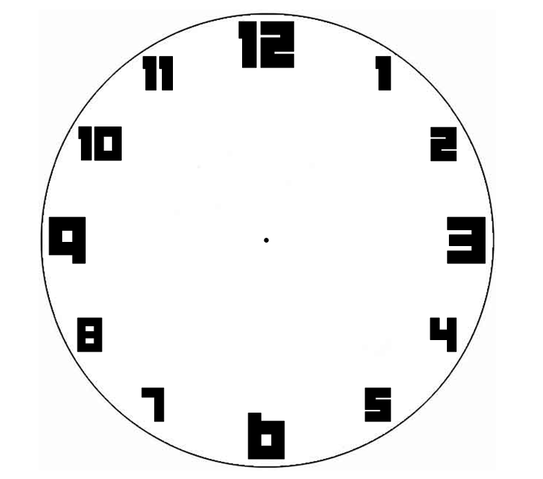 Blank Clock Faces Template Image