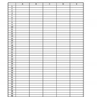 Blank Spreadsheet Printable Image