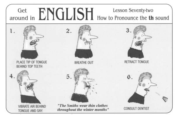 Cartoon English Pronunciation Image