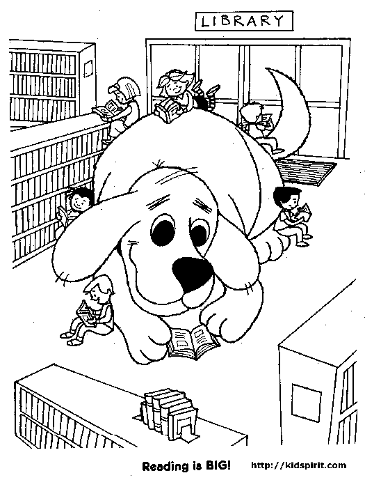 Clifford the Big Red Dog Coloring Pages Image
