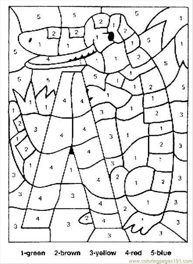 Color by Number Coloring Pages
