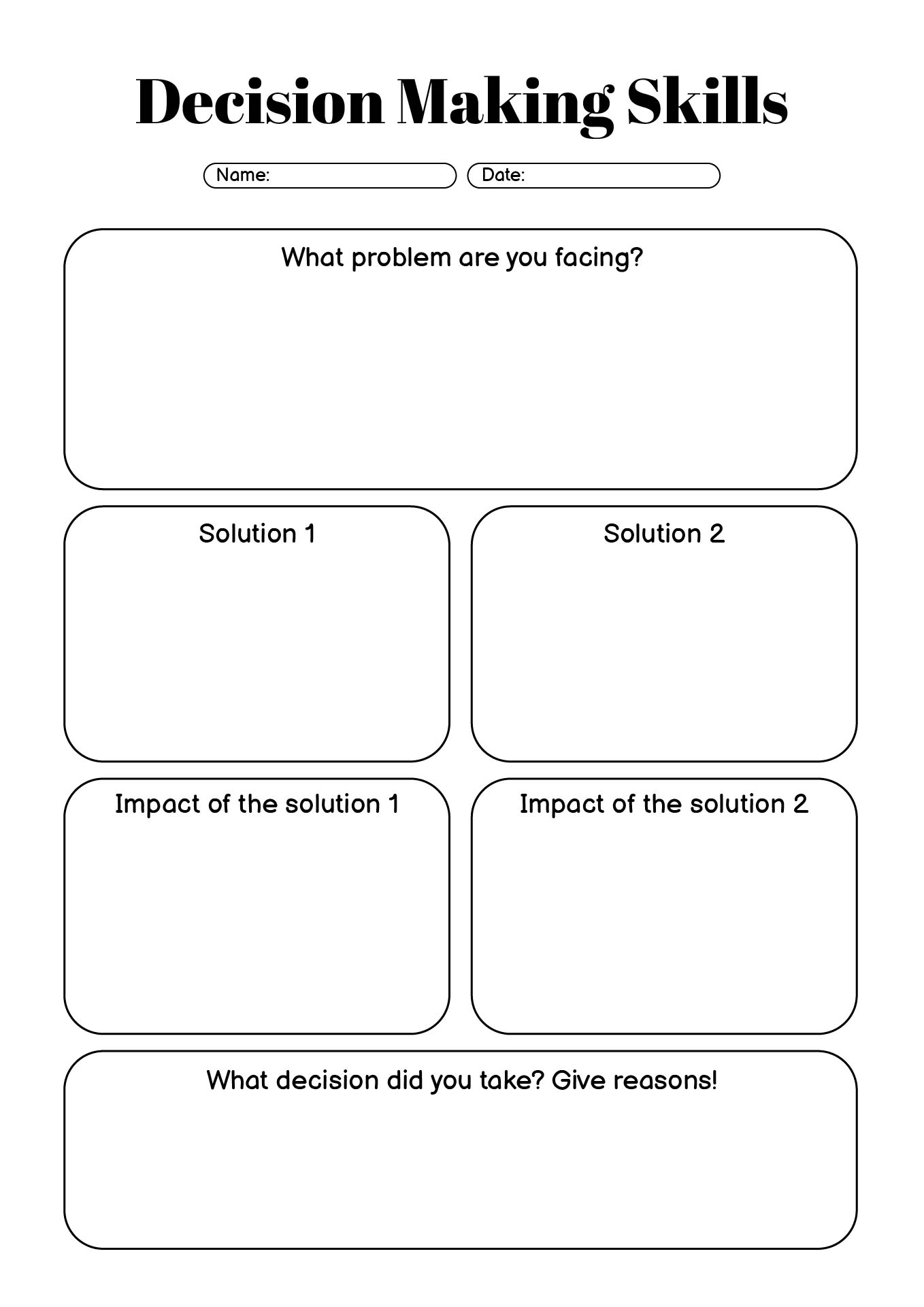 11 Decision Making Worksheets For Teens Worksheeto