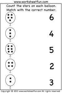 Free Printable Preschool Matching Numbers Worksheets Image