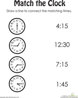 Free Printable Time Clock Worksheets Image