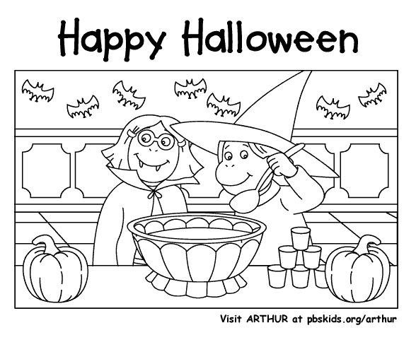 Halloween Coloring Pages for 7 Year Olds Image