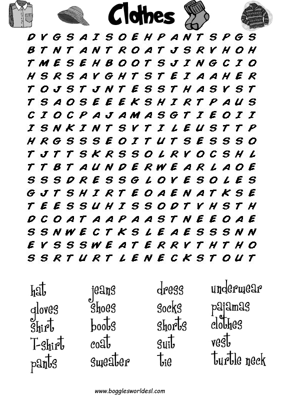 Hard Word Search Worksheets Image