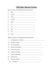 Ionic Compounds Worksheet Image