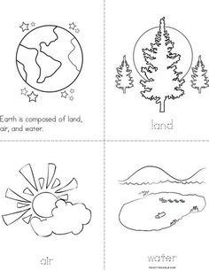Land Air and Water Printables Image