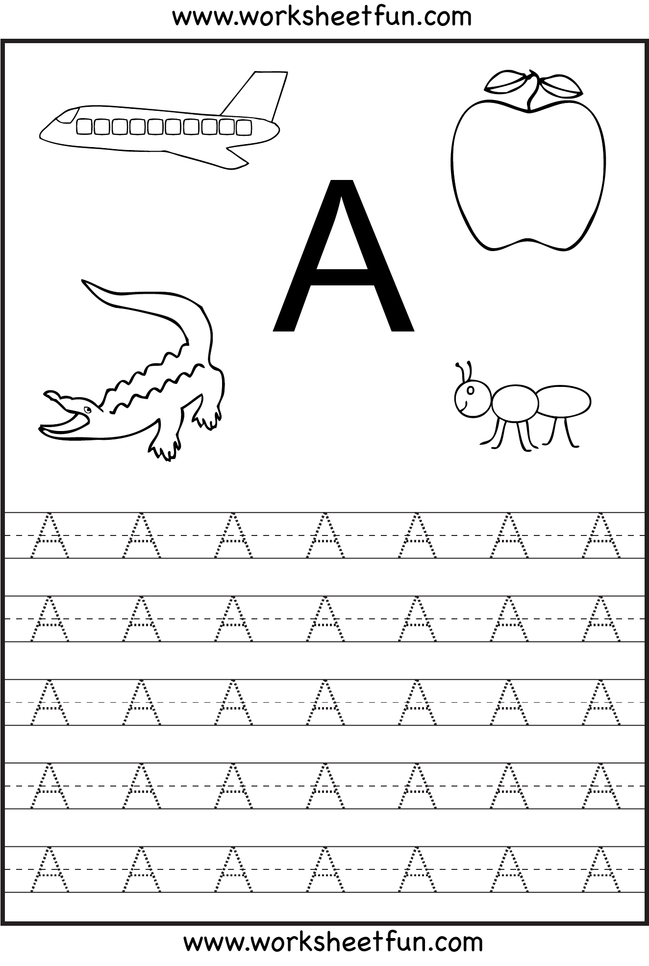 Printable Capital Letter Tracing Worksheets