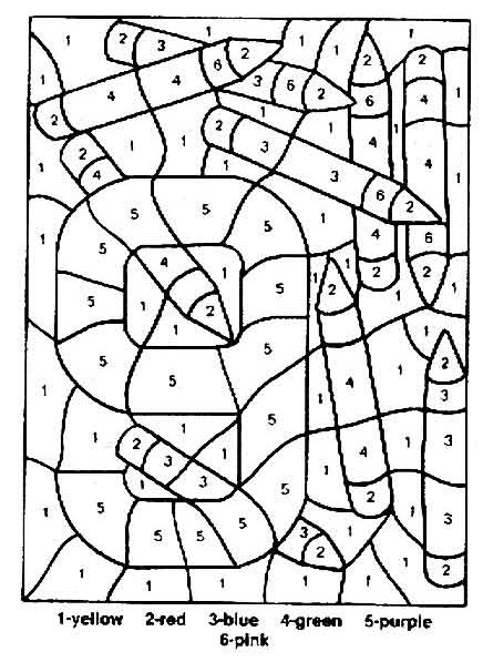Printable Color by Number Worksheets