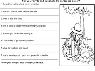 Punctuation Worksheets for Kids Image