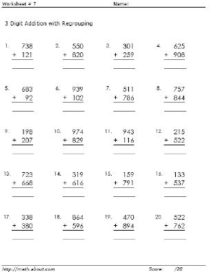 18 One Digit Addition And Subtraction Worksheets / worksheeto.com