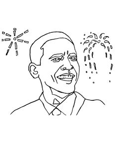 Barack Obama Coloring Pages Image