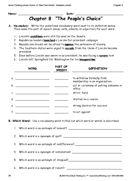 Critical Thinking Worksheets for Adults Image