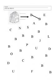 Find Letter B Worksheet Image