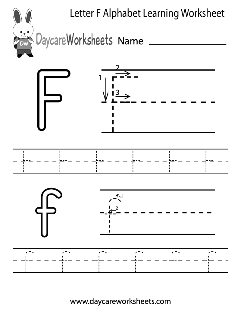 Free Printable Letter F Worksheets