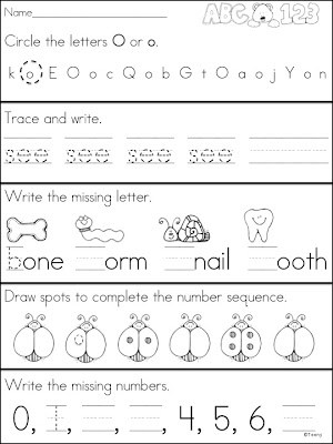 Kindergarten Morning Work Worksheets Image