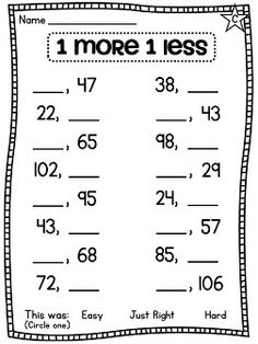 More than One Worksheets First Grade Image