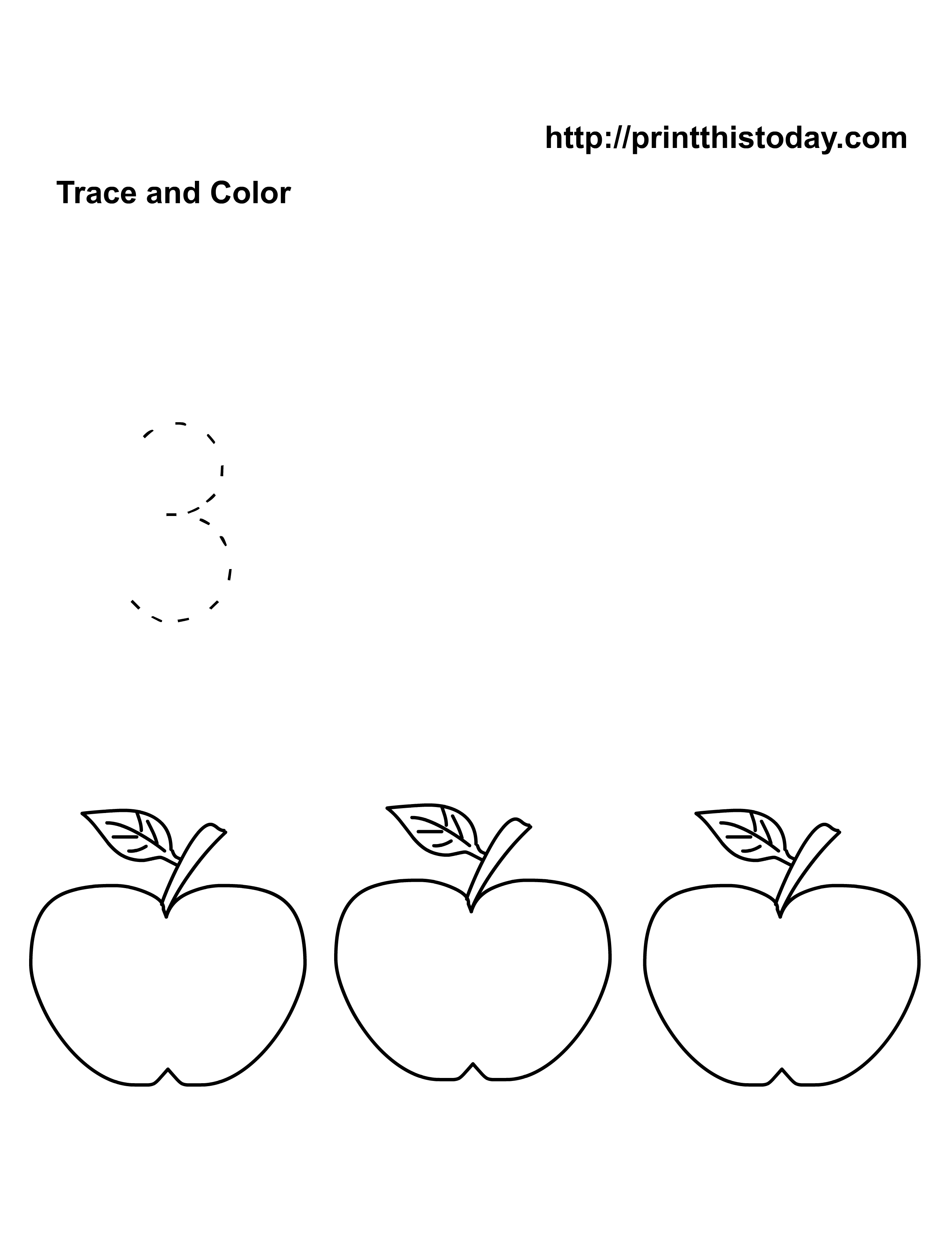 Number 3 Preschool Worksheets Image