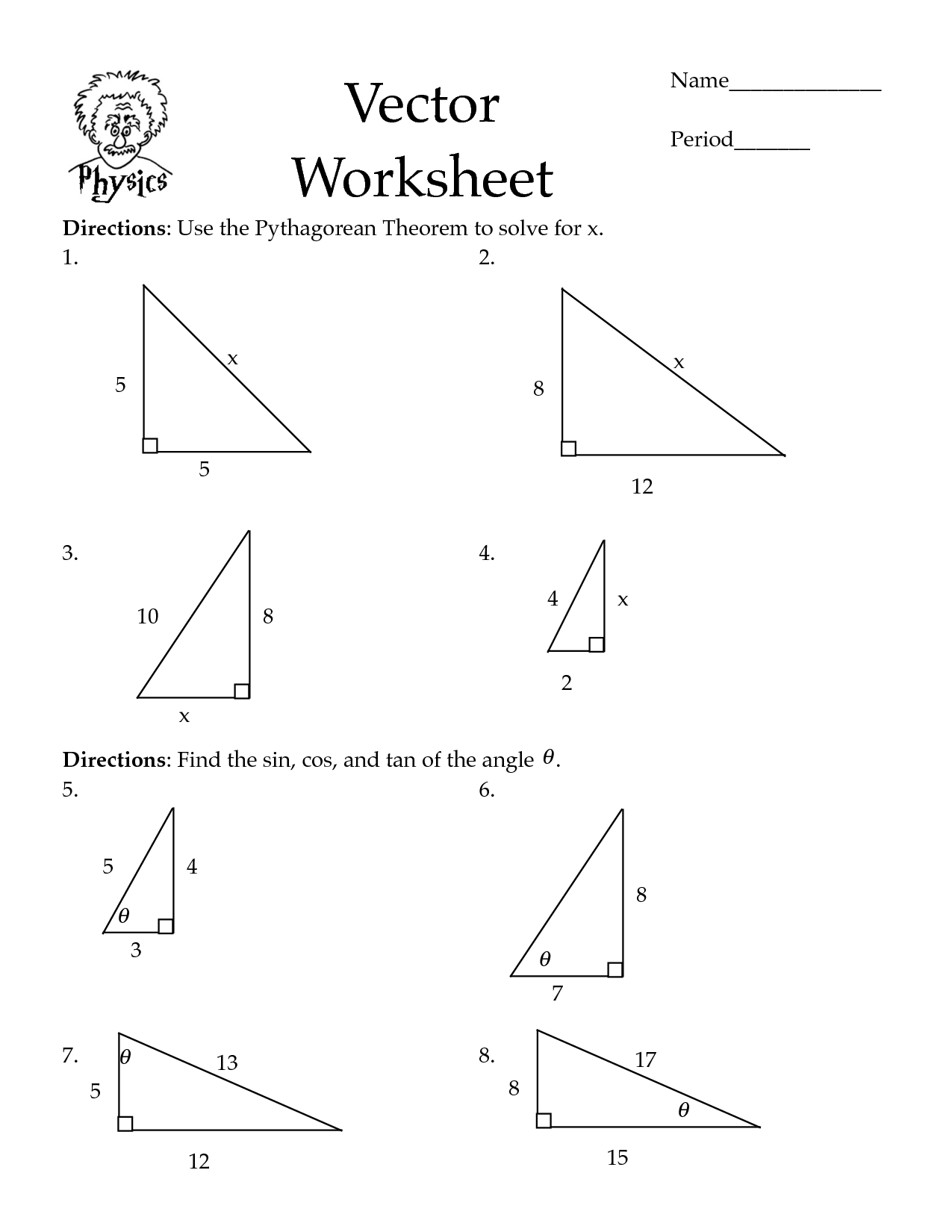 Pythagorean Theorem Worksheets.pdf Image