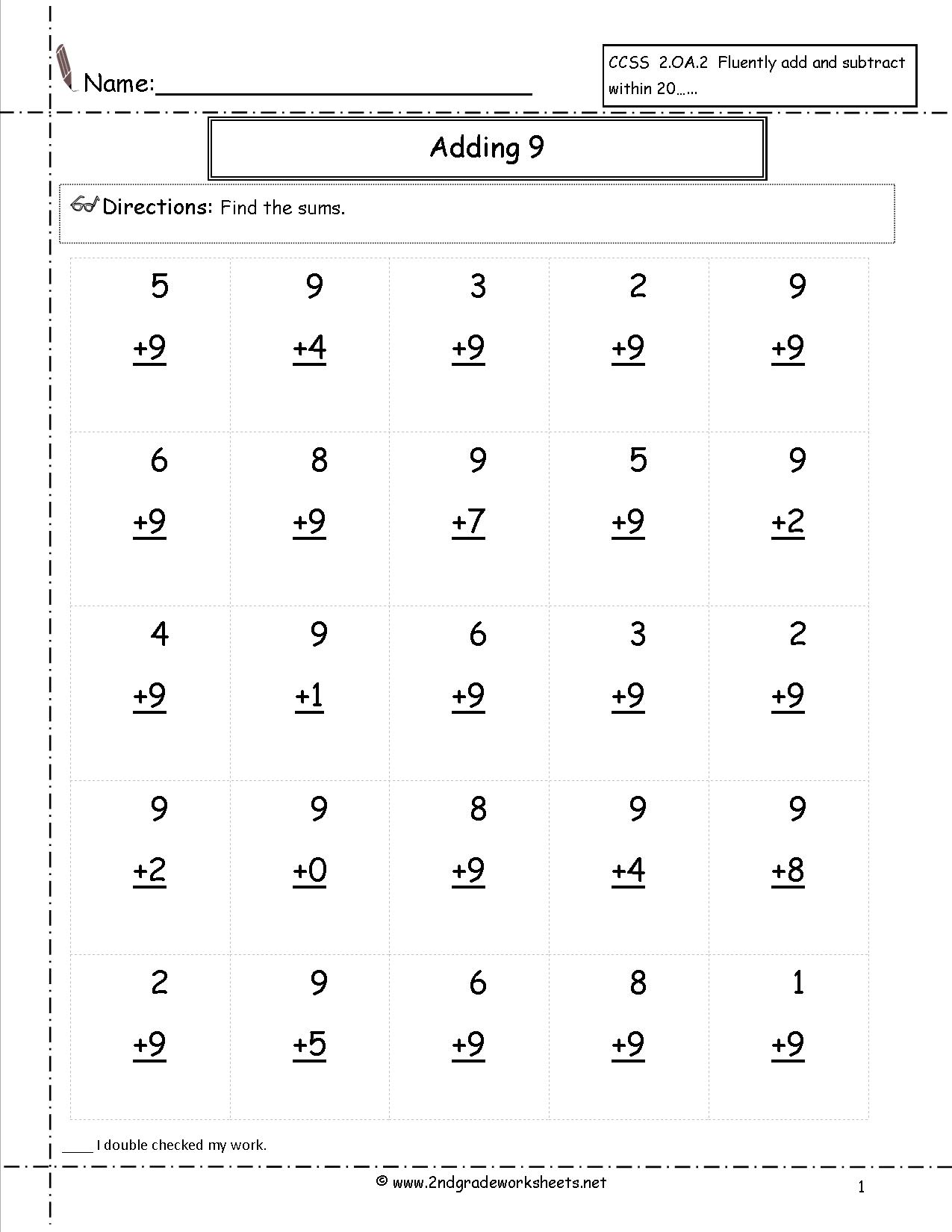 18 Best Images of One Digit Addition And Subtraction ...