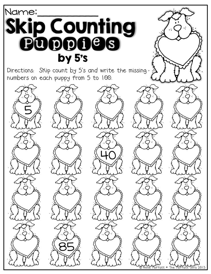 Skip Counting by 5S Worksheets Image