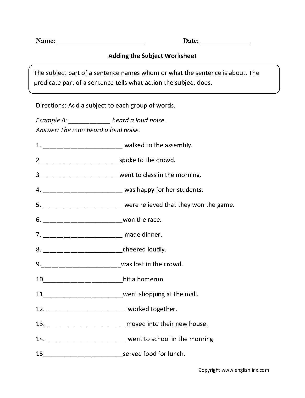 Subject Worksheets 2nd Grade Image