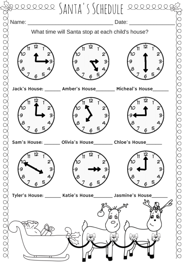 3 Grade Worksheet On Time Clocks Image