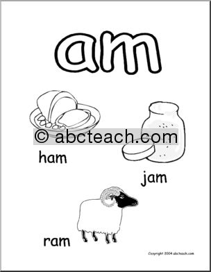 AG Word Family Worksheets Image