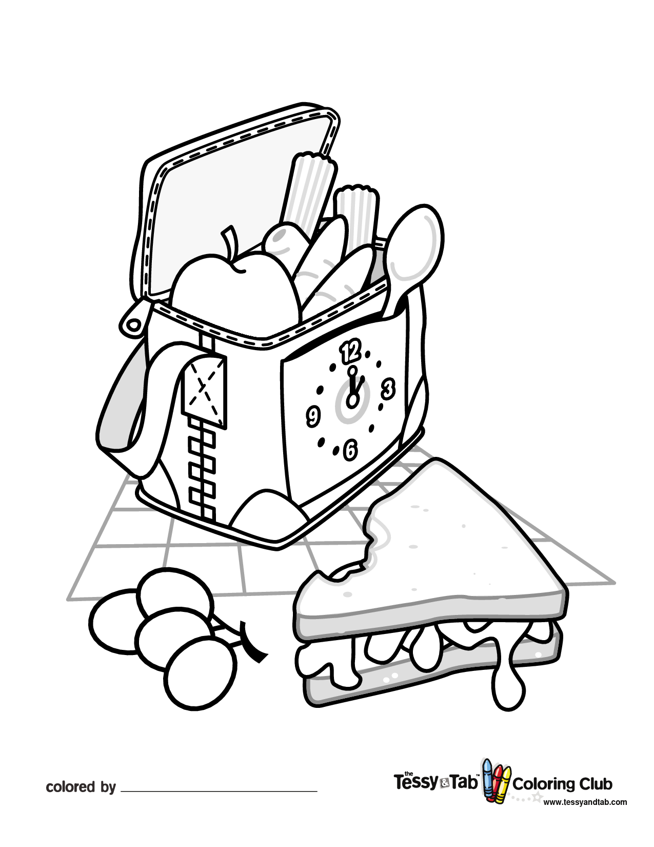 Children Reading Books Coloring Pages Image