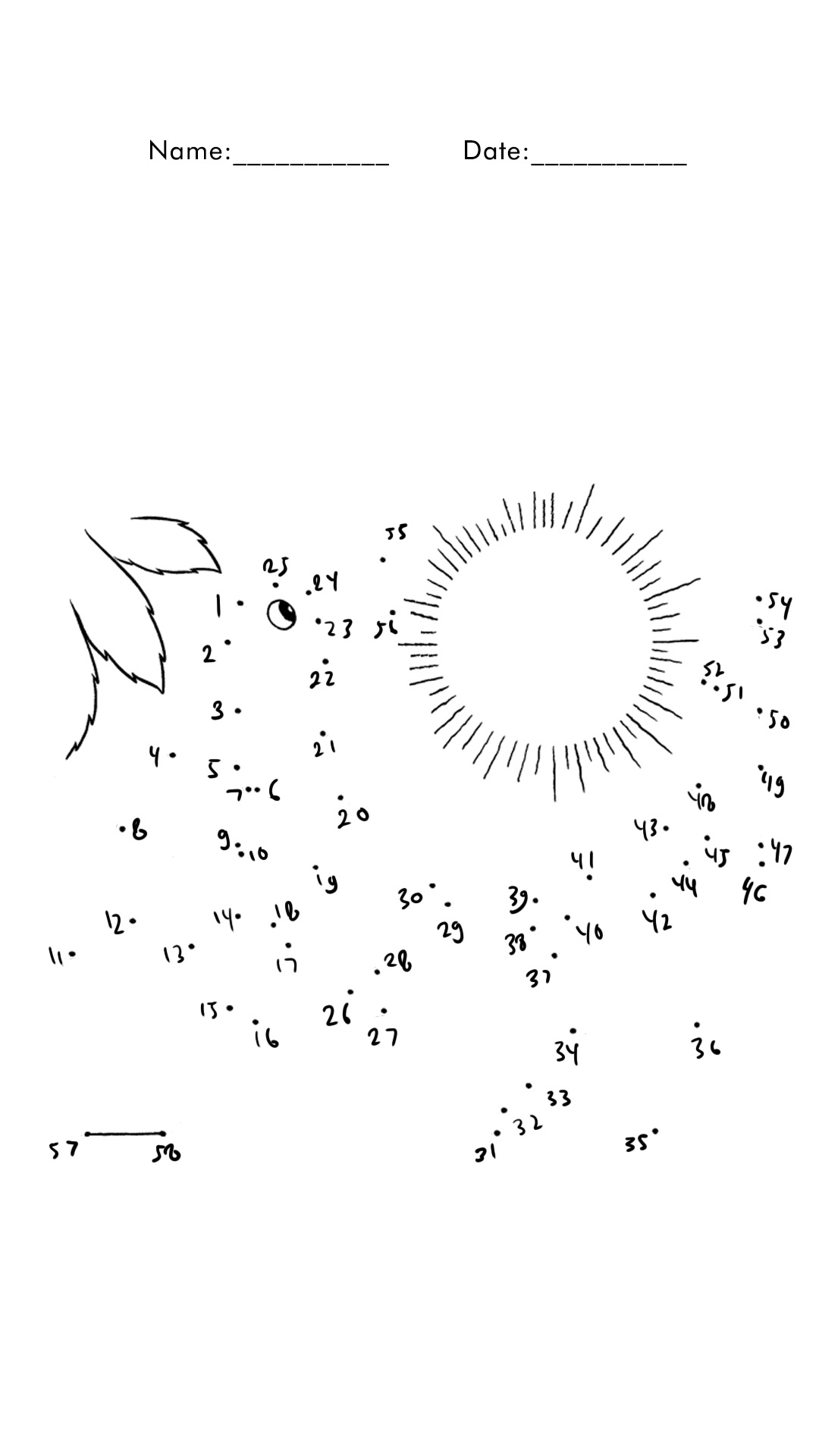 14 Dot Game Printable Worksheets Worksheeto
