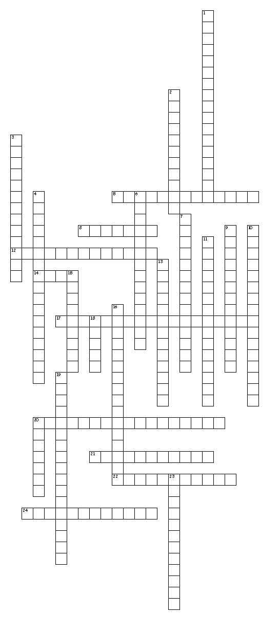Crossword Puzzle Answers Image