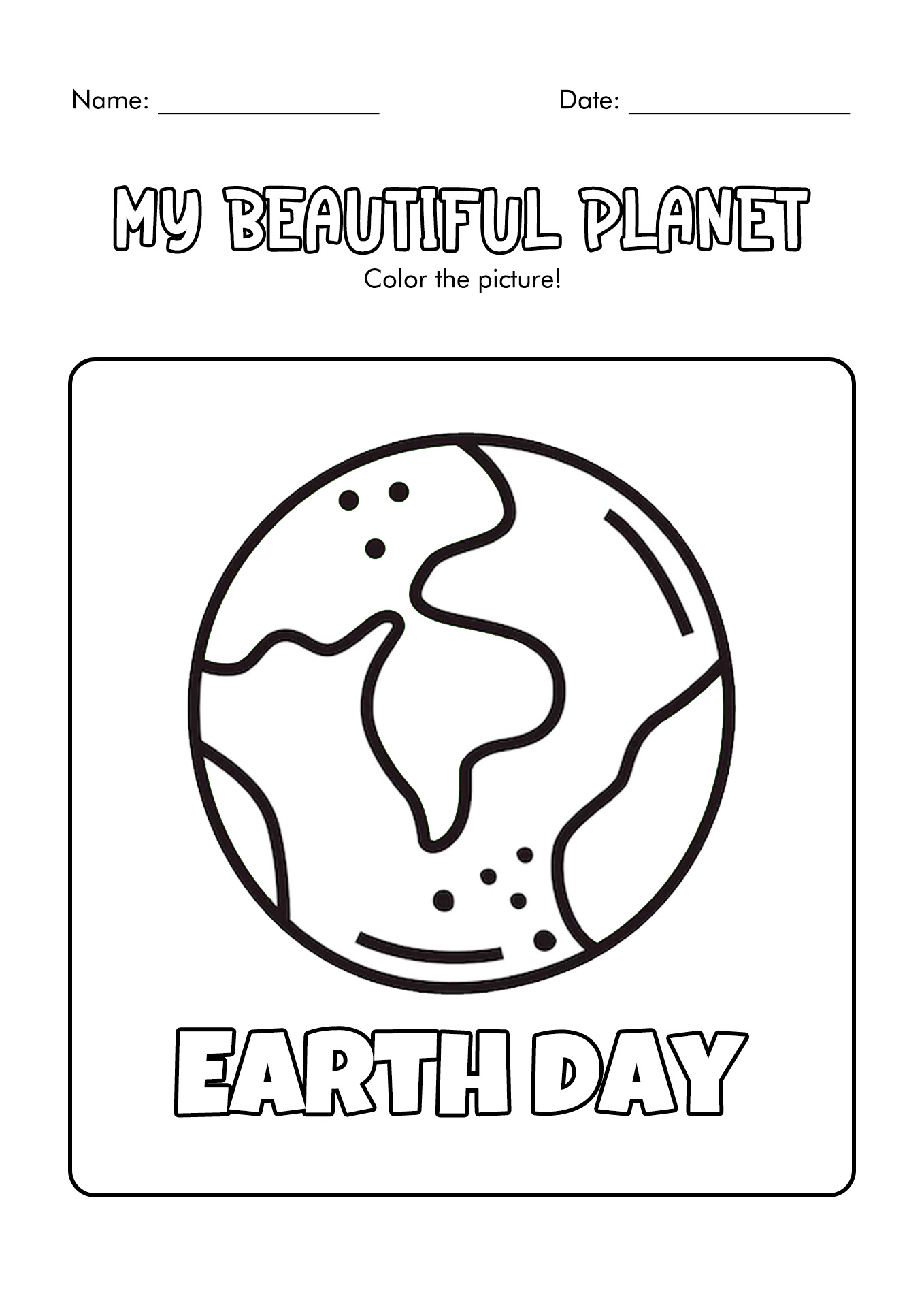 Earth Day Worksheets Kindergarten