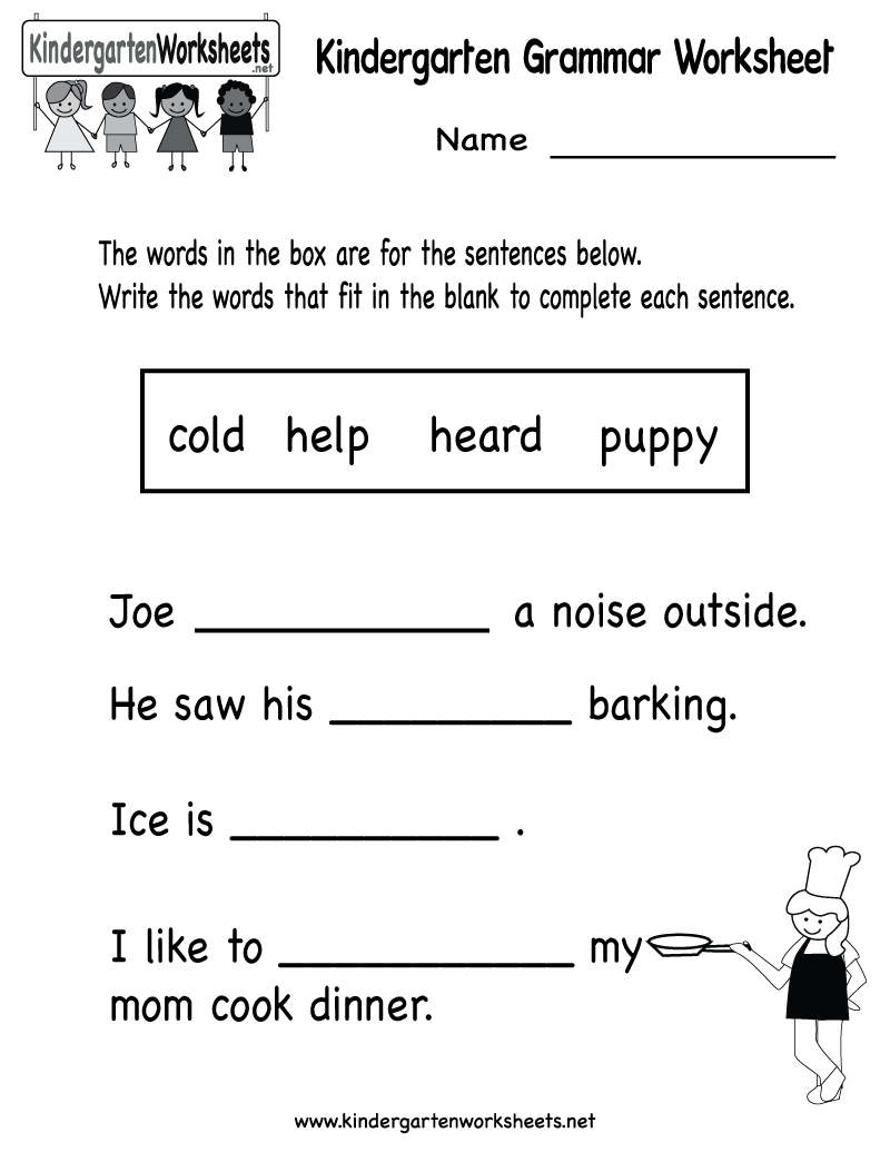 Free Printable Kindergarten Reading Worksheets Image