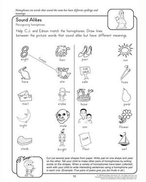 Homophones Worksheet 2nd Grade Image