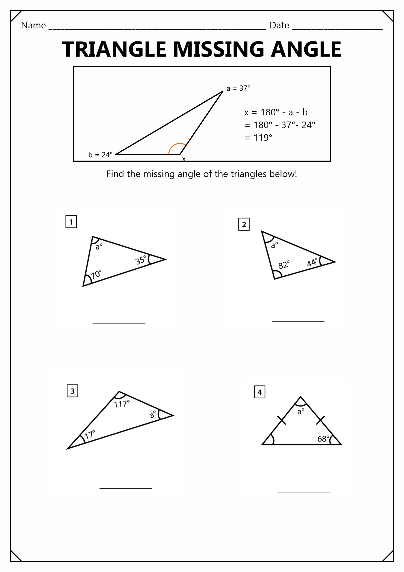 How to Find Missing Angle Measures