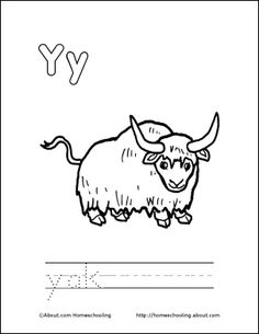 Letter Y Coloring Pages Image