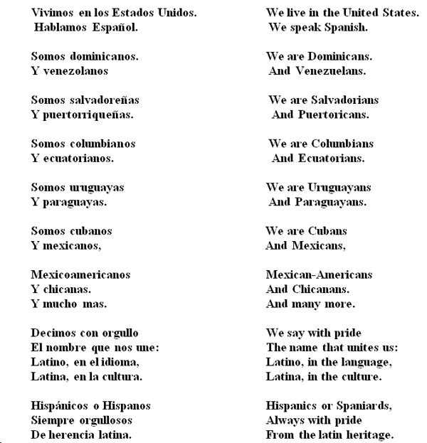 Short Spanish Poems with English Translation Image