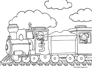 Train Outline Drawing Image