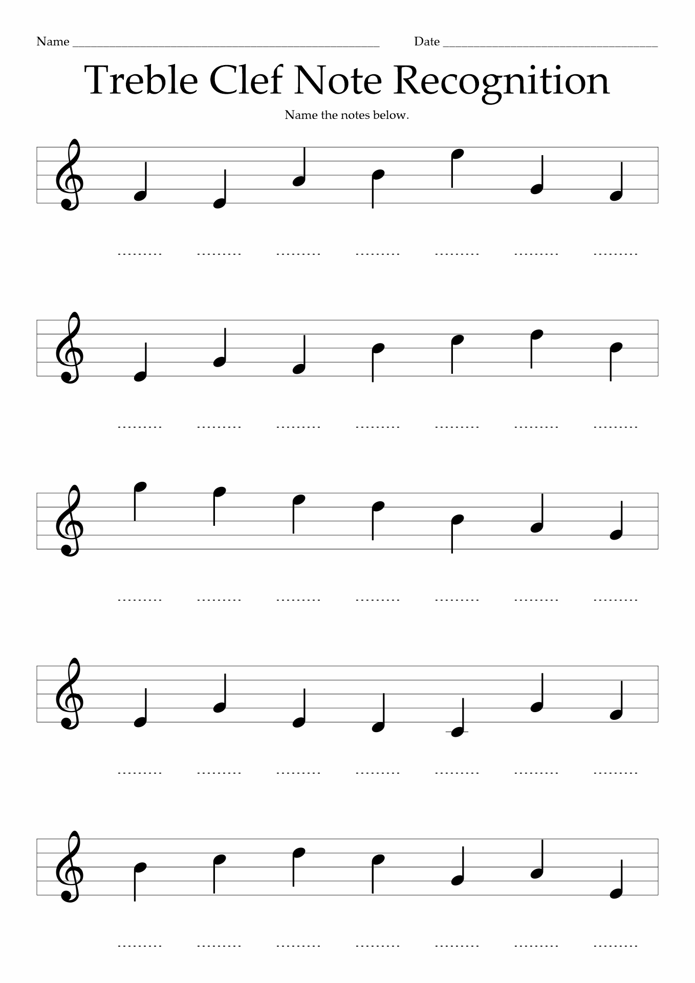 14 Piano Note Reading Worksheets Printable Worksheeto