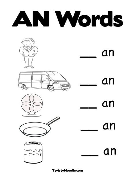 Word Families Worksheet Image
